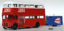 EFE 36202 1/76 RMA Routemaster Bus  with trailer BEA  (BRITISH EUROPEAN AIRWAYS)