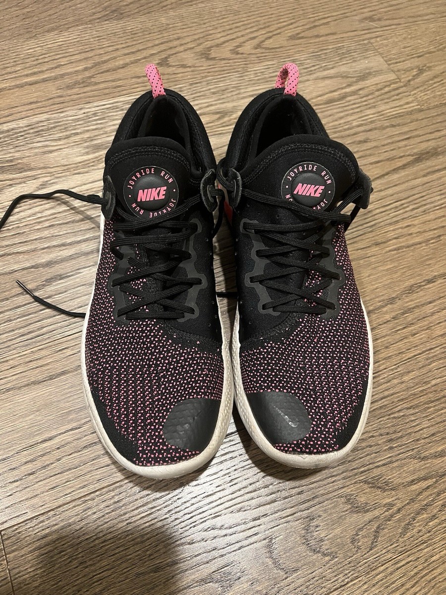 Nike Joyride Run Flyknit Running Shoes Black/Pink Men’s Size Used