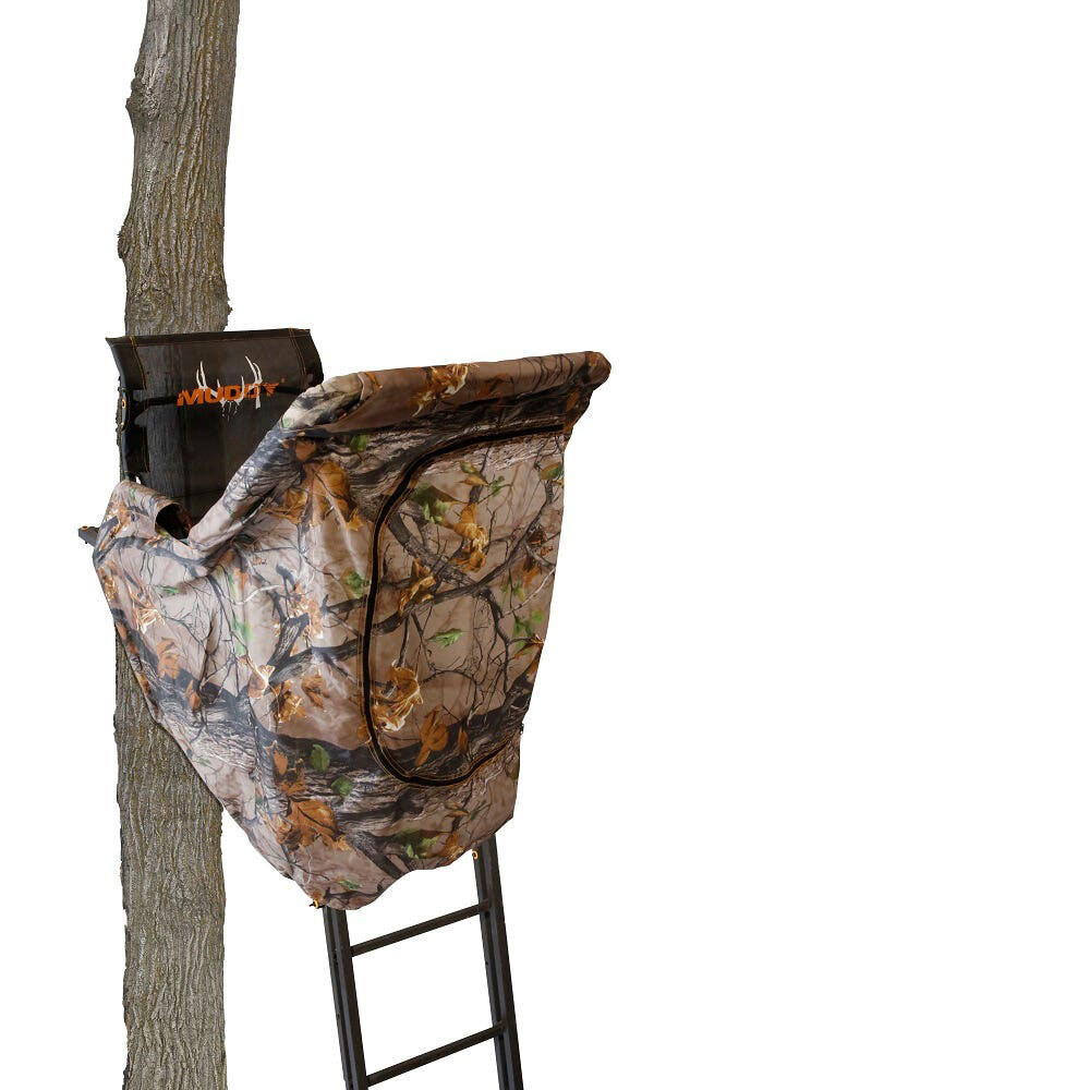 Muddy The Skybox 20 Foot 1-Person Hunting Tree Stand with Blind Kit  (MUD-MLS1550B) for sale online | eBay