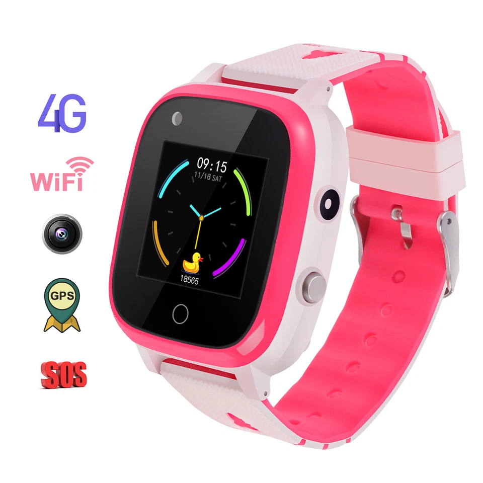 4G Kinder Smart Watch WiFi Telefonuhr Wasserdicht Mit SOS&GPS Tracker Kamera DE - Bild 3 von 4