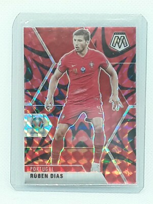 Ruben Dias 2021 Panini Mosaic UEFA EURO Soccer - #153 RED REACTIVE - Portugal