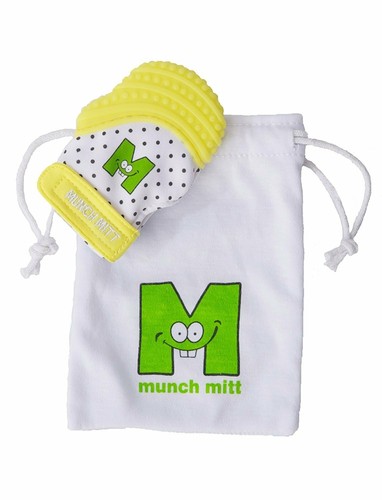 Munch Mitt MINI Teething Mitten - Preemie/Petite Size (Yellow) - Picture 2 of 8