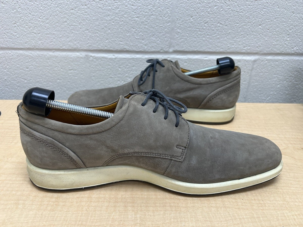 ECCO Aurora Tie Oxford Dress Casual Shoes Gray Suede Leather Size US 10 / EU 44 Men main image 2