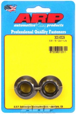 Nut - 5/8-18 in Thread - 13/16 in 12 Point Head - Chromoly - Black Oxide - Unive