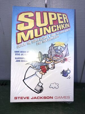 Super Munchkin Card Game From Steve Jackson Games 1440 Dork Tower sealed  New