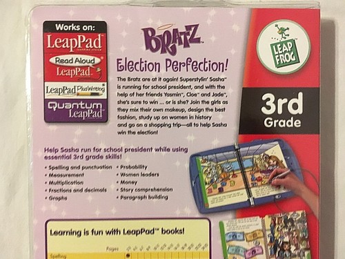 NEW LEAP FROG LEAP PAD SYSTEM BRATZ ELECTION PERFECTION BOOK&CARTRIDGE - Picture 5 of 6