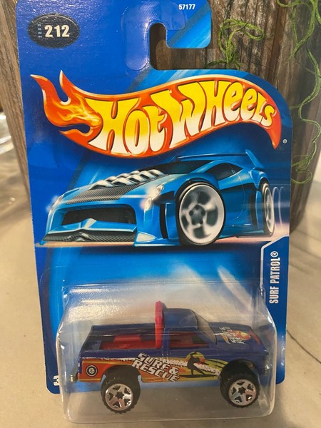 2003 Hot Wheels Sammler No #212 Surf Patrol Blau W / Chrom ORUT5 Speichen-image