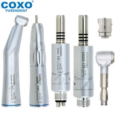 COXO Dental Inner Water Low Speed Contra Angle Air Motor Straight Handpiece 2/4H