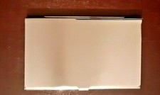 Business Card Holder Slim Metal Case for Crafts Polymer Clay etc. 3/16" Deep NEW