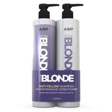 Image of ASP System Blonde Anti Yellow Shampoo and Conditioner 1000ml