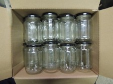 24 GLASS JARS w LIDS 17 OZ Empty STORAGE CRAFTS