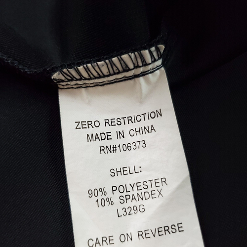 ZERO RESTRICTION Size Medium Mens Full Zip Softshell Jacket Performance Black - Picture 15 of 15
