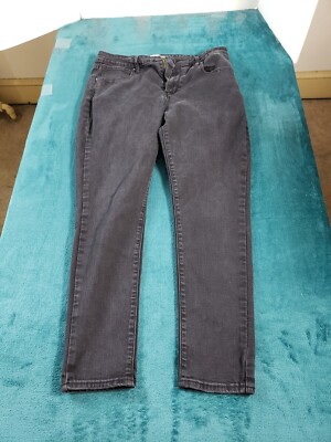 Levis 721 Jeans Sz 32 Womens Black High Rise Skinny Pants Stretch Ladies Denim