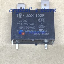 5PCS JQX-102F 12VDC Relay for Air Conditioner 20A 12VDC 4 Pins