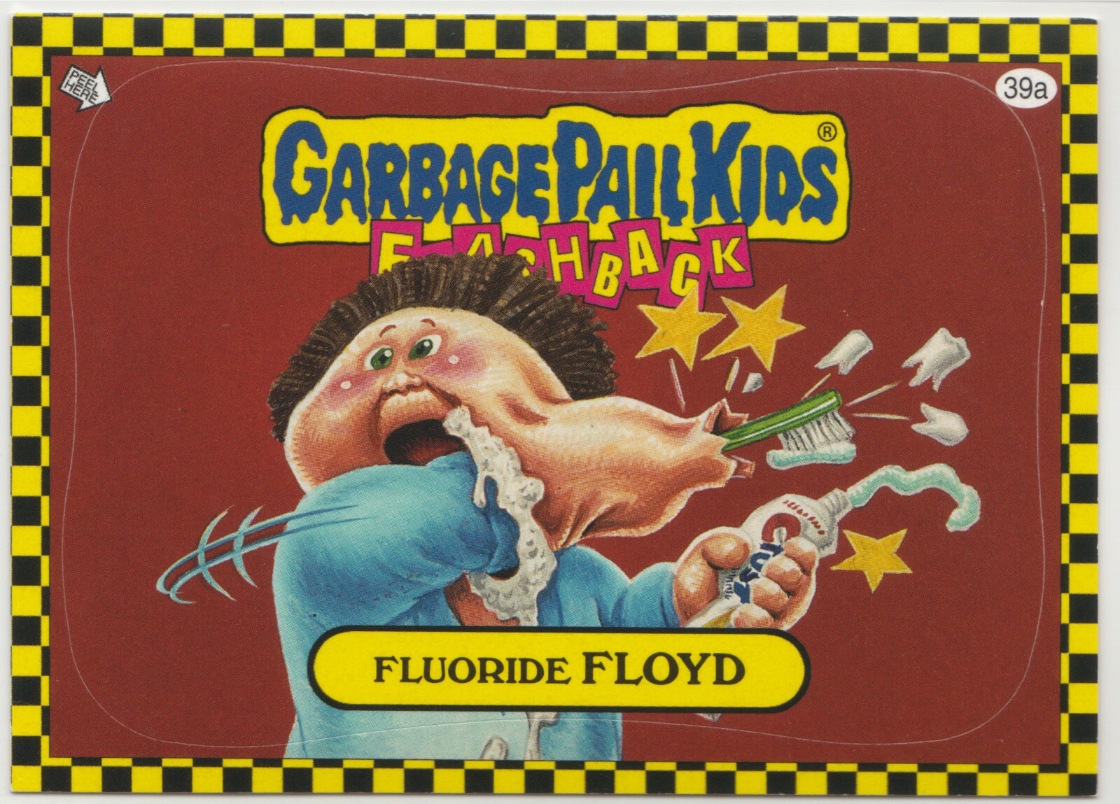 Fluoride Floyd 39a Garbage Pail Kids GPK 2010 Flashback Series 1 FB1 Trading Card