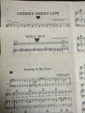 3 Acuff/Rose sheet Music BOUDLEAUX  FELICE BRYANT 1959/62