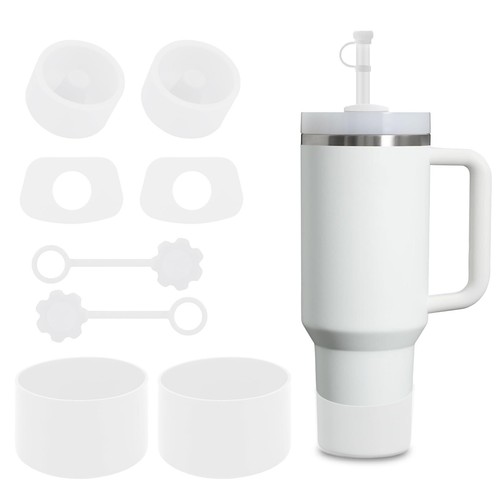 Set accessori 8 pezzi per tazza Stanley 30 40 oz manicotto isolato portabicchieri da viaggio - Foto 20 di 20