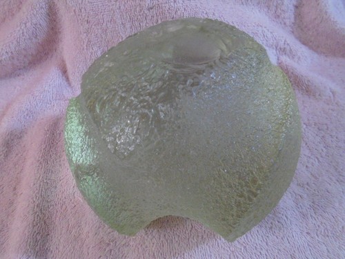 Clear Crystal Glass Ball with Carved Birds and a Stand that Lights Up by Analite - Picture 8 of 8