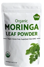 Moringa Powder Certified Organic Moringa Oleifera, vegan, 4 8 16 oz, ships free 