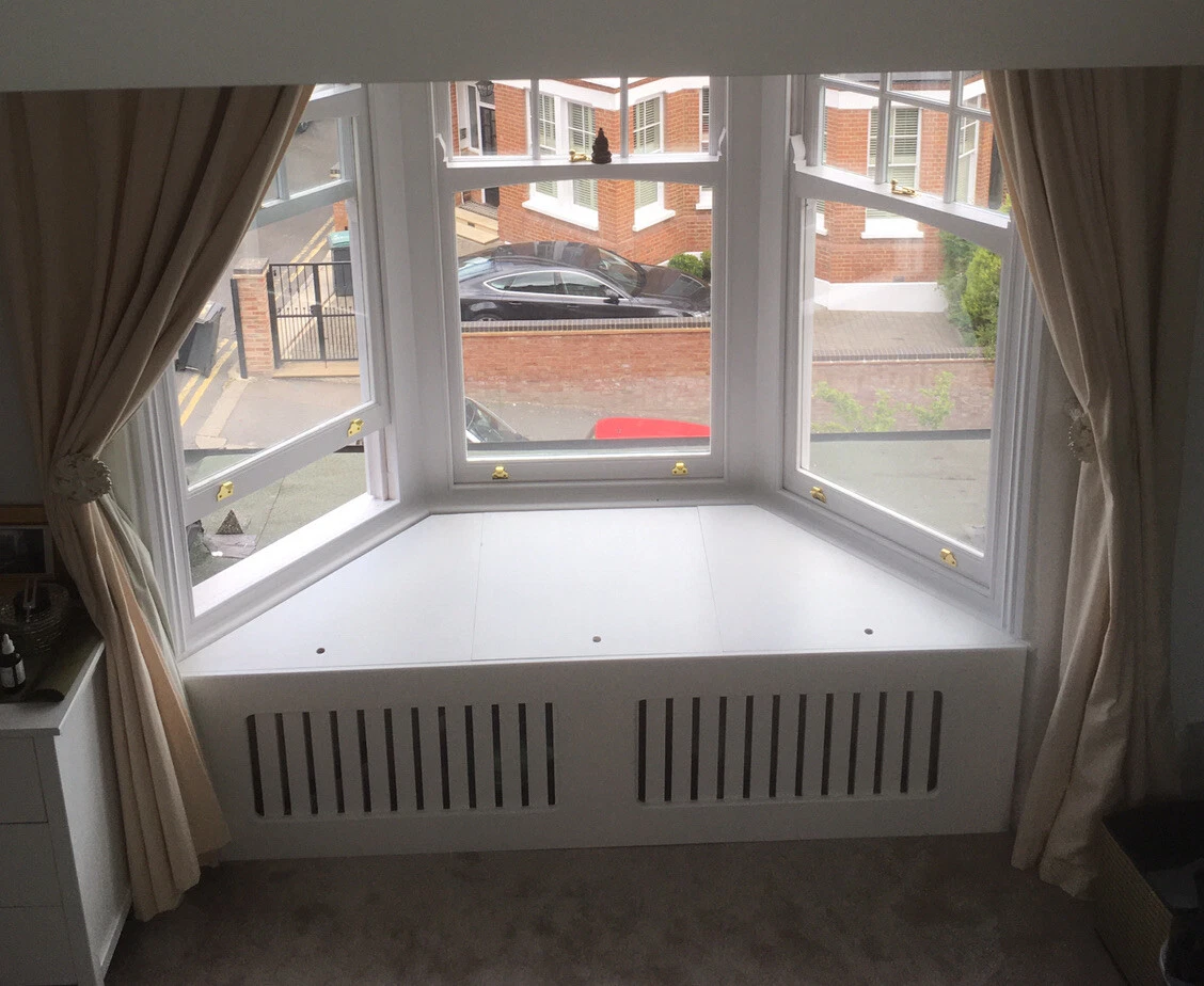 Bay window seat over radiator deals