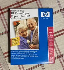 HP Premium Plus High Gloss Ultra Brilliant 60 Sheets 5x7 Inches Photo Paper