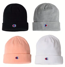 Champion Ribbed Knit Cuffed Beanie