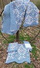 Beautiful Waverly Blue Floral Full/Queen Comforter Set, Shams, Valances,bedskirt