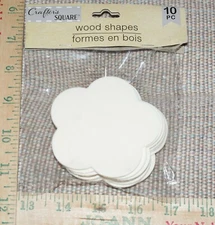 Flower Unpainted Wooden Cutout Painting Crafts Set of 10 Fast Shipping NEW 