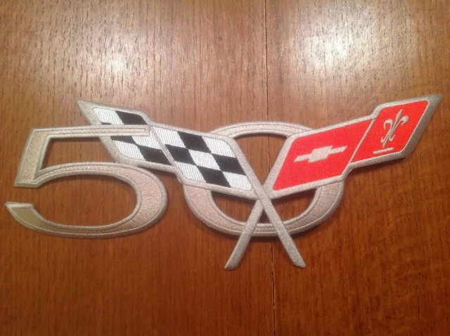 Corvette 50th Anniversary Applique Embroidered Patch C5 11 EBay