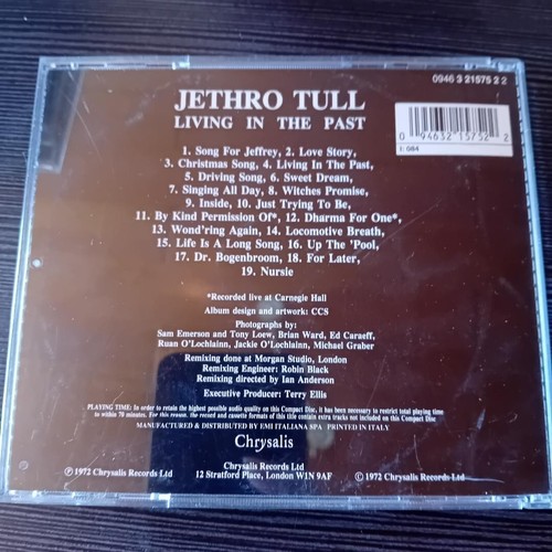 JETHRO TULL - CD - Living in the Past - Hard Rock - Sehr Gut - Imagen 2 de 2