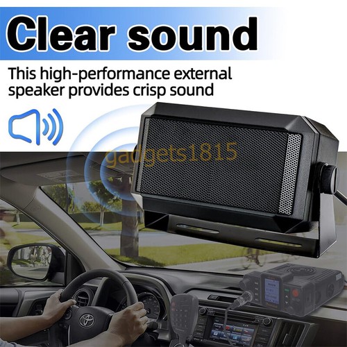Altoparlante comunicazioni esterne jack 3,5 mm per radio e scanner CB, Ham e GMRS - Foto 4 di 9