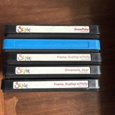 Great Lot 5 Sizzix Black Dies Rares Retired C...