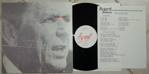 TV SEX STAR - LP + lyric sheet Textblatt EX+ NO WAVE / MINIMAL SYNTH / HYBRID