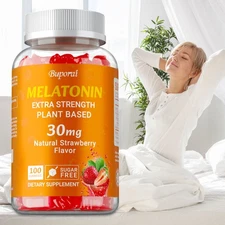 Melatonin Gummies 30mg -- Adults Extra Strength Melatonin,Improves Sleep Quality
