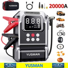 20000A KFZ Starthilfe Batterie Booster Luftpumpe Kompressor Power Bank+Tashe