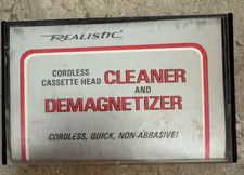 Vintage Realistic Cordless Cassette Head Cleaner  Demagnetizer Radio Shack P.O.