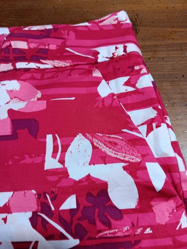 Pantaloncini corti donna rosa bianco New York & Company taglia 12 cintura passante cerniera polsino - Foto 2 di 8