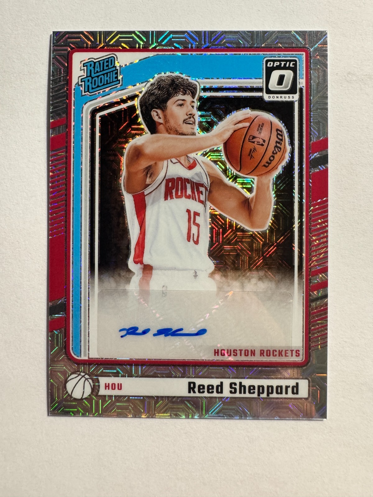 2024-25 Panini Donruss Optic Reed Sheppard #302 RC Rated Rookie Auto Choice