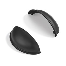 10 PCS 3 Inch Drawer Pulls Matte Black Cabinet Cup Hardware Handles Knobs