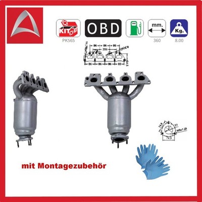 Katalysator für OPEL Astra G Combo Corsa C Meriva Vectra B Zafira A - 1.4 1.6