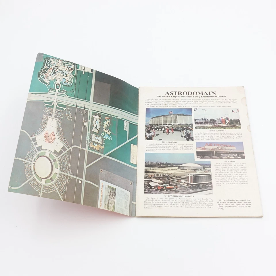 Astrodomain Astrodome Astroworld Houston Texas Home of the Astros 1972 Program - Image 4 of 4