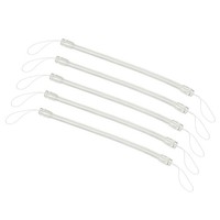 SchlüSselband Mit Spiralfeder,Aus Kunststoff,Einziehbar,20,3 Cm,Transparent,5Stk