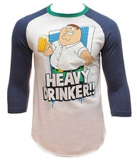 Camiseta raglán Family Guy Heavy Drinker