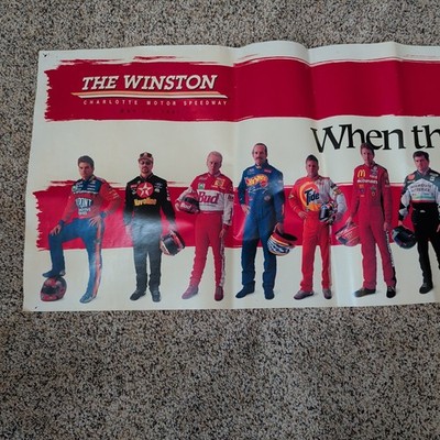 Vintage 1997 NASCAR Winston Cup No Bull Poster Earnhardt Gordon