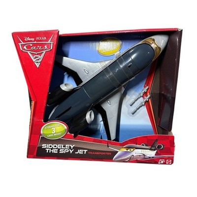 Disney Pixar Cars 2 Siddley  The Spy Jet Transporter New Box Has Some Light Wear
