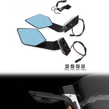 Espejos retrovisores laterales nuevos con indicador de señal de giro LED 2022 para BMW S1000RR 2019-2025