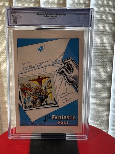 Amazing SpiderMan Annual #21 Newsstand CGC 9.6 , Marvel Comics, 1987 - 第 10/10 張圖片
