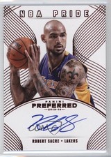 2013-14 Panini Preferred NBA Pride Red 38/99 Robert Sacre #436 Auto 2d0
