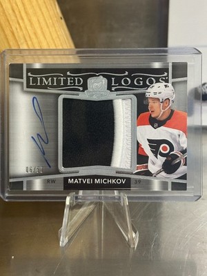 24-25 UD The Cup Flyers Matvei Michkov Limited Logos Rookie Patch Auto /50