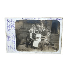 Postkarte AK Offenbach Familienfoto Echtfoto Gelaufen 1915